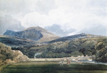 Mynn watercolour scenery Thomas Girtin Landscape Oil Paintings